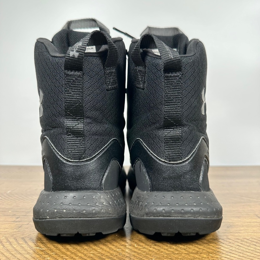 Under Armour Boots Womens 8.5 Black Micro G Valsetz Hiking Duty Work Tactical - Picture 5 of 10